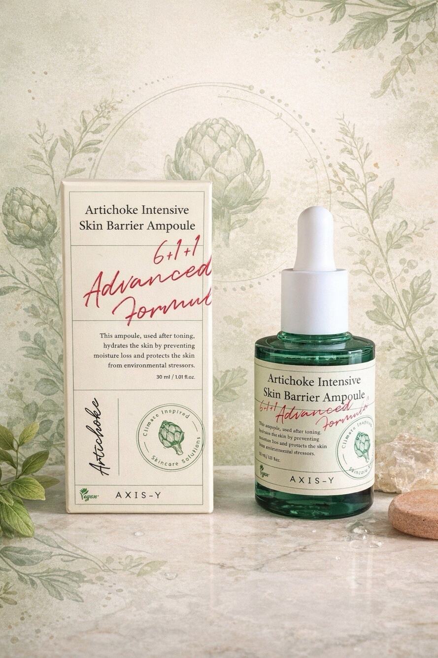 AXIS-Y Artichoke Intensive Skin Barrier Ampoule Hydrating Vegan Serum